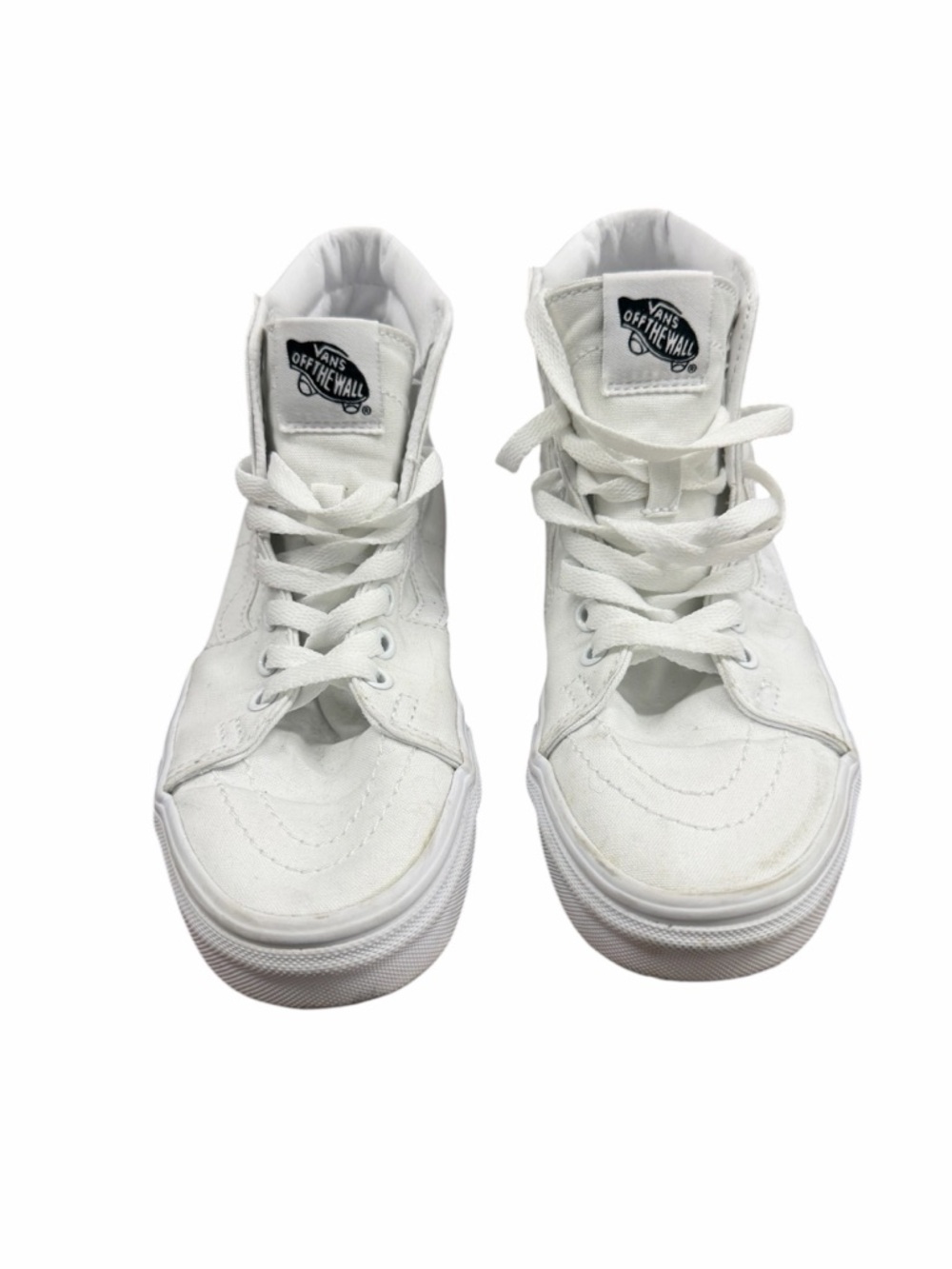 Vans White High-Top Canvas Sneakers